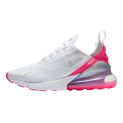 Zapatillas Nike Air Max 270 React blancas y fucsias con láser