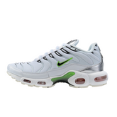 Zapatillas casuales Nike Air Max Plus TN blancas, plateadas y verdes