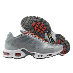 Nike Air Max Plus TN Gray and Red Casual Shoes