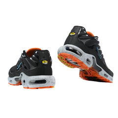 Zapatillas casuales Nike Air Max Plus TN negras, blancas y naranjas