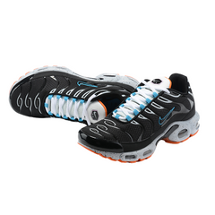 Zapatillas casuales Nike Air Max Plus TN negras, blancas y naranjas
