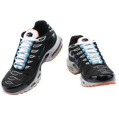 Zapatillas casuales Nike Air Max Plus TN negras, blancas y naranjas