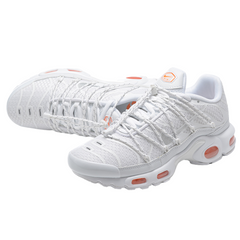 Scarpe casual Nike Air Max Plus Utility bianche e arancioni di sicurezza