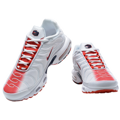 Zapatillas Nike Air Max Plus TN blancas y rojas universitarias