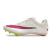 Nike Rival M10 White and Pink Running Spikes Shoes