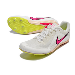 Nike Rival S10 White and Pink Running Spikes Shoes