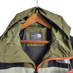 The North Face Green and Beige Windbreaker Jacket