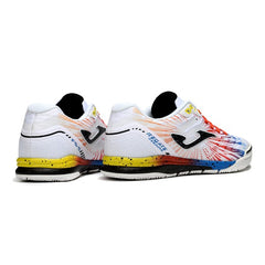 Joma Regate Rebound White and Red Yellow Indoor IC Football Boot