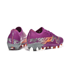 New Balance Furon Team V8 Purple and Orange Firm Ground FG Football Boot