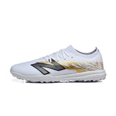 New Balance Furon V8 Elite White and Golden Turf TF Football Boot