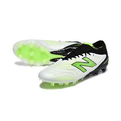 New Balance Tekela Elite V5 White, Black and Green Firm Ground FG Football Boot