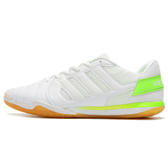Chuteira Futsal Adidas Top Sala IC Branco e Verde - VN Esportes