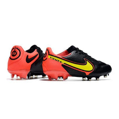 Chuteira Nike Tiempo 9 Legend FG Preto e Laranja - VN Esportes