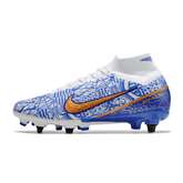 Chuteira Campo Nike Zoom Mercurial Superfly 9 Elite SG Trava Mista Azul CR7 - VN Esportes