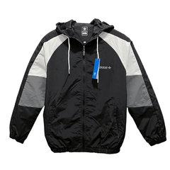 Corta Vento Adidas Preto,Branco e Cinza - VN Esportes