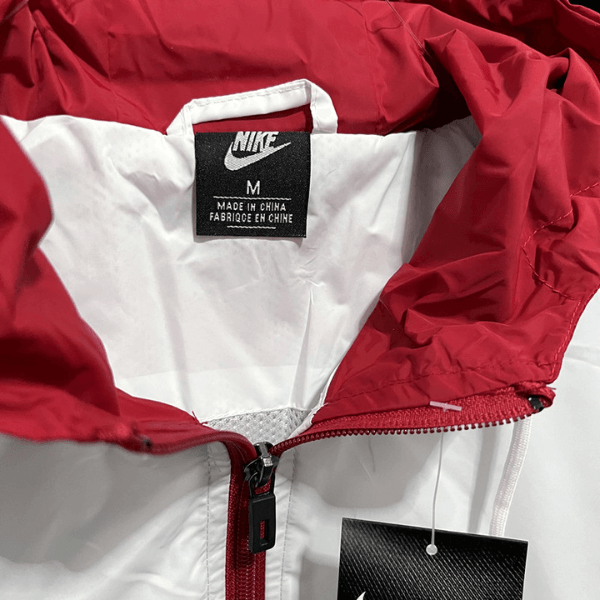 Corta Vento Nike Branco e Vermelho - VN Esportes