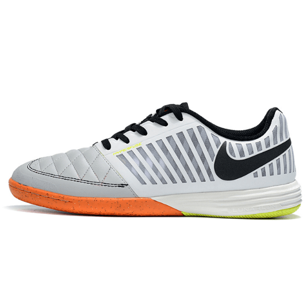 Chuteira Futsal Nike Lunar Gato II IC Branca e Cinza - VN Esportes