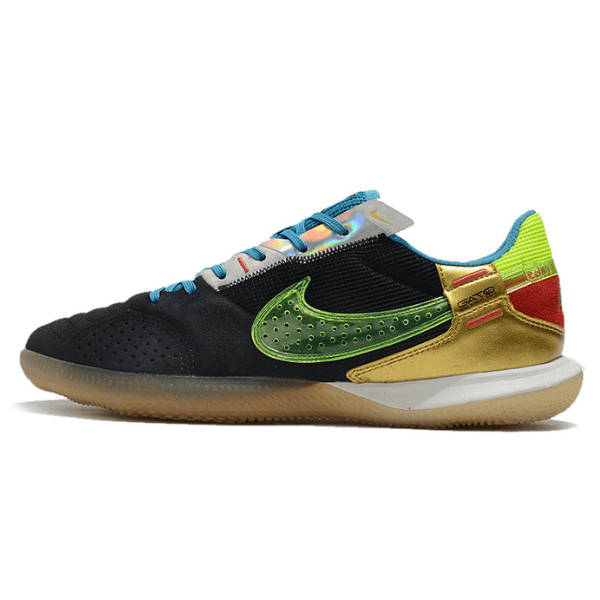 Chuteira Futsal Nike Streetgato IC Preto e Dourado - VN Esportes