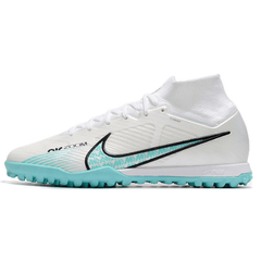 Chuteira Nike Zoom Mercurial Superfly 9 Elite TF Branca e Azul - VN Esportes