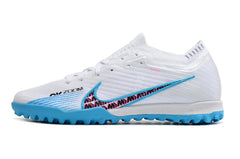 Chuteira Society Nike Zoom Mercurial Vapor 15 Elite TF Branca,Azul e Rosa - VN Esportes