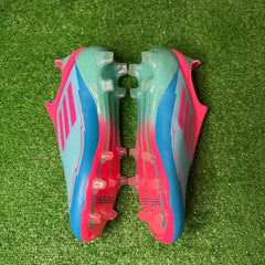 Adidas F50 Elite Laceless Blue and Pink Firm Ground FG Football Boot Size 41 Eur
