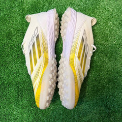 Adidas F50 Elite White and Gold Turf TF Football Boot Size 43 Eur