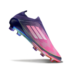 Adidas F50 Elite Laceless Purple Lamine Yamal Pack Firm Ground FG Kids Football Boot