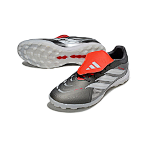 Adidas Predator 26 Elite Tongue Gray White and Orange Turf TF
