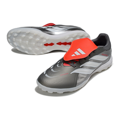 Adidas Predator 26 Elite Tongue Gray White and Orange Turf TF Football Boot