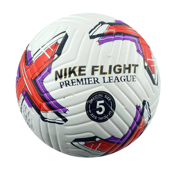 Balón de fútbol Nike Flight Premier League blanco, rojo y morado