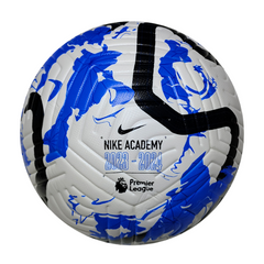 Pallone da calcio Nike Flight Premier League 23 24 bianco e blu