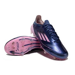 Botas de fútbol Adidas F50 Elite FG para terreno firme, color azul y rosa