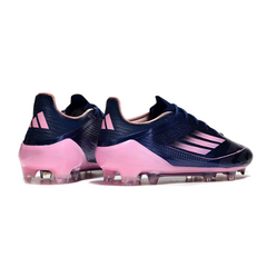 Botas de fútbol Adidas F50 Elite FG para terreno firme, color azul y rosa