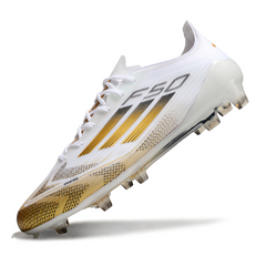 Adidas F50 Elite White and Gold Firm Ground FG Football Boot
