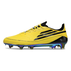 Scarpa da calcio Adidas F50 Adizero gialla e nera per terreni compatti FG 