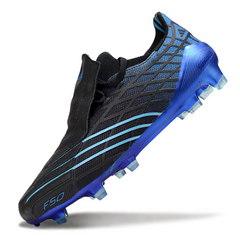 Scarpa da calcio Adidas F50 Spider 2006 nera e blu per terreni compatti FG
