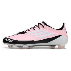 Botas de fútbol Adidas F50 Elite rosa claro para terreno firme (FG)