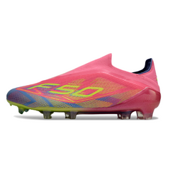 Botas de fútbol Adidas F50 Elite sin cordones Mystic Victory Pack para terreno firme FG