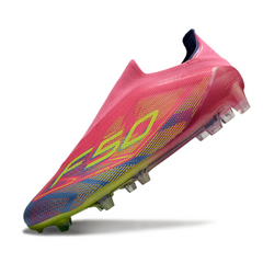 Botas de fútbol Adidas F50 Elite sin cordones Mystic Victory Pack para terreno firme FG