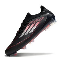 Scarpa da calcio Adidas F50 Primeknit Elite nera, bianca e rossa per terreni compatti FG