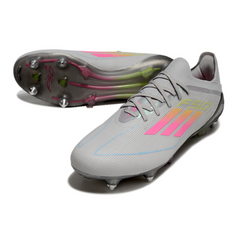 Adidas F50 Primeknit Elite Gray Yellow and Pink Mixed Studs SG Football Boot