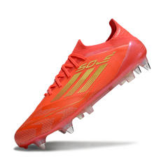Adidas F50 Primeknit Elite Red and Yellow Mixed Studs SG Football Boot