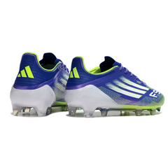 Adidas F50 Elite Light Purple and Green Firm Ground FG Football Boot