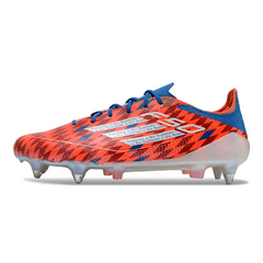 Botas de fútbol Adidas F50 Elite Raumdeuter Pack con tacos mixtos SG, color negro y rojo