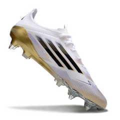 Adidas F50 Elite White and Gold Mixed Studs SG Football Boot
