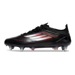 Adidas F50 Elite Black White and Red Mixed Studs SG Football Boot