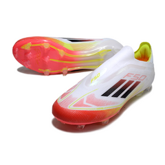 Botas de fútbol Adidas F50 Elite sin cordones Pure Victory Pack para terreno firme (FG).