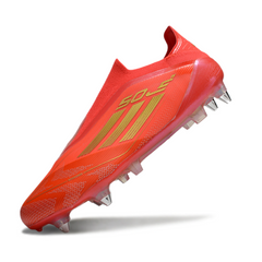 Adidas F50 Elite Laceless Red and Yellow Mixed Studs SG Football Boot