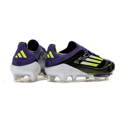Scarpa da calcio Adidas F50+ Elite nera e gialla per terreni compatti FG