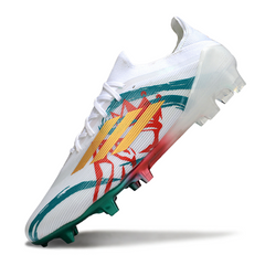 Scarpa da calcio Adidas F50 Primeknit Elite bianca rossa e verde per terreni compatti FG